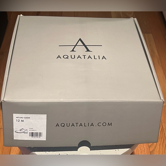 NWT AQUATALIA ARTURO LACE-UP SUEDE OXFORDS MENS 12 - Picture 3 of 6